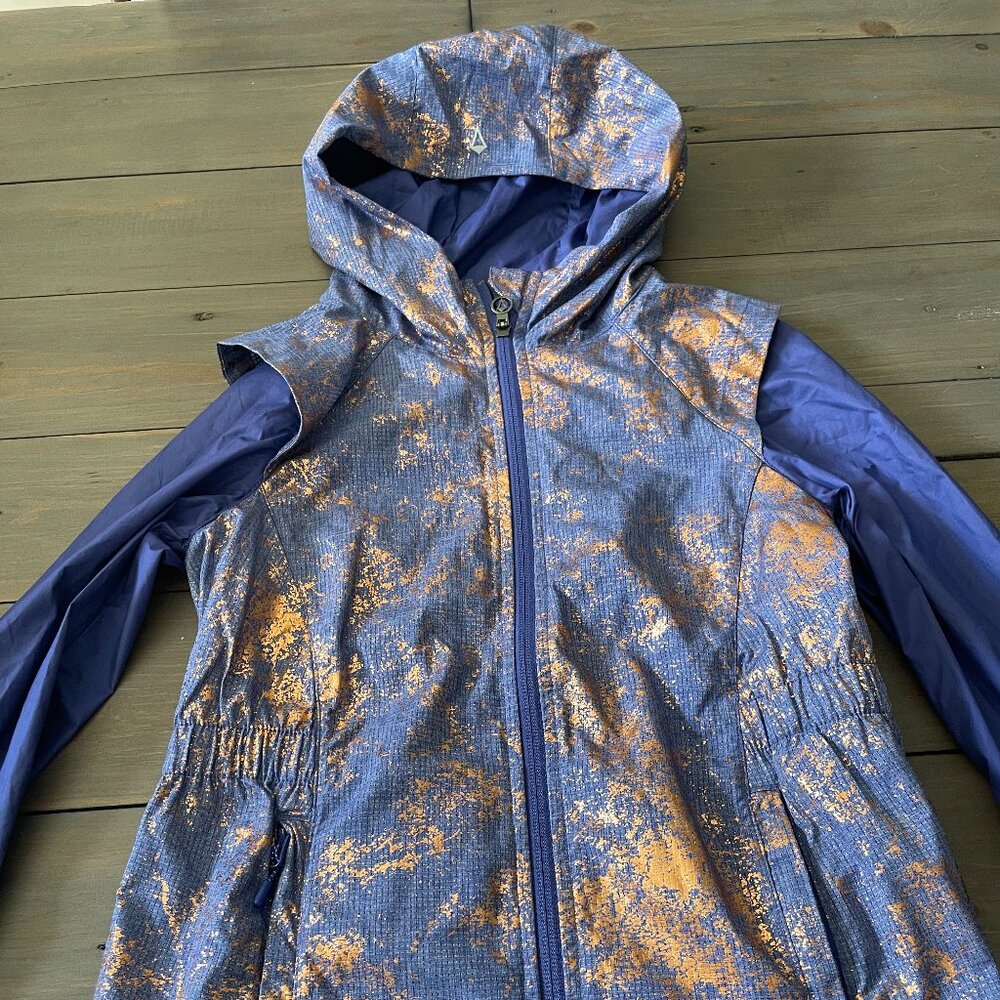 Lightweight Fall or Spring Jacket by Ivivva - purple and rose gold size 12